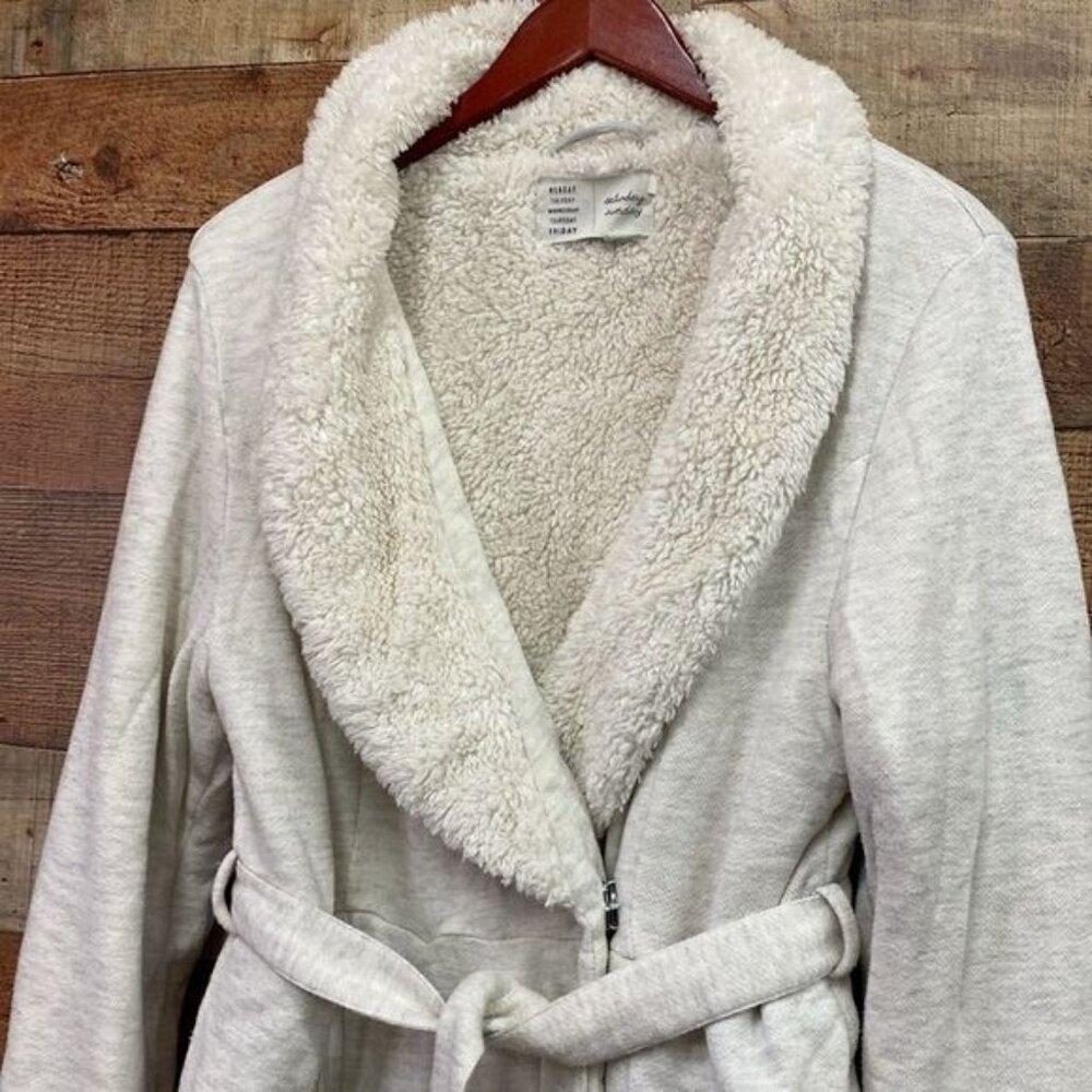 Anthropologie Sherpa Lined Robe size Large - Picture 2 of 5